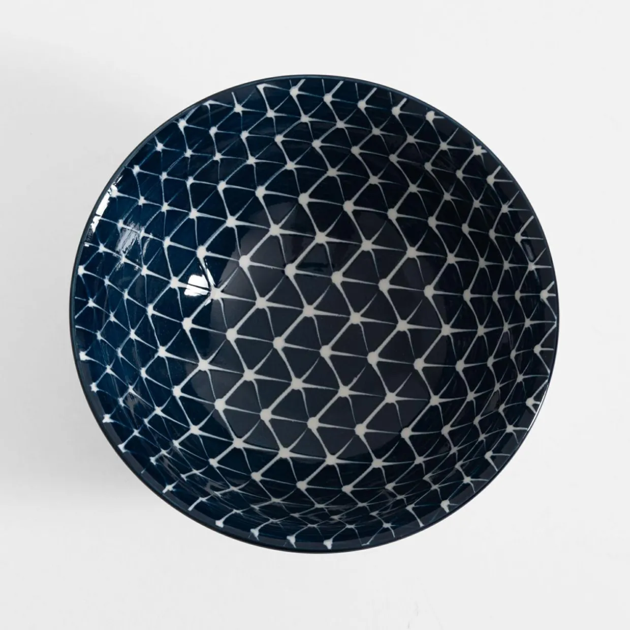 Miska porcelanowa niebiesko-biała ALORA 650 ml