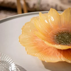 Miska szklana kwiat 15 cm