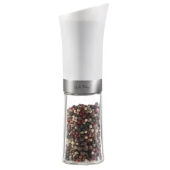 Młynek elektryczny do soli i pieprzu biały LIVIO