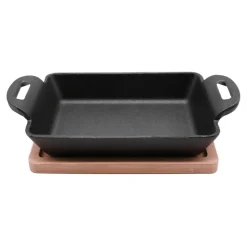 Naczynie żeliwne prostokątne z podstawą