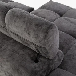 Narożnik 320 cm ciemnoszary CHANI lewy