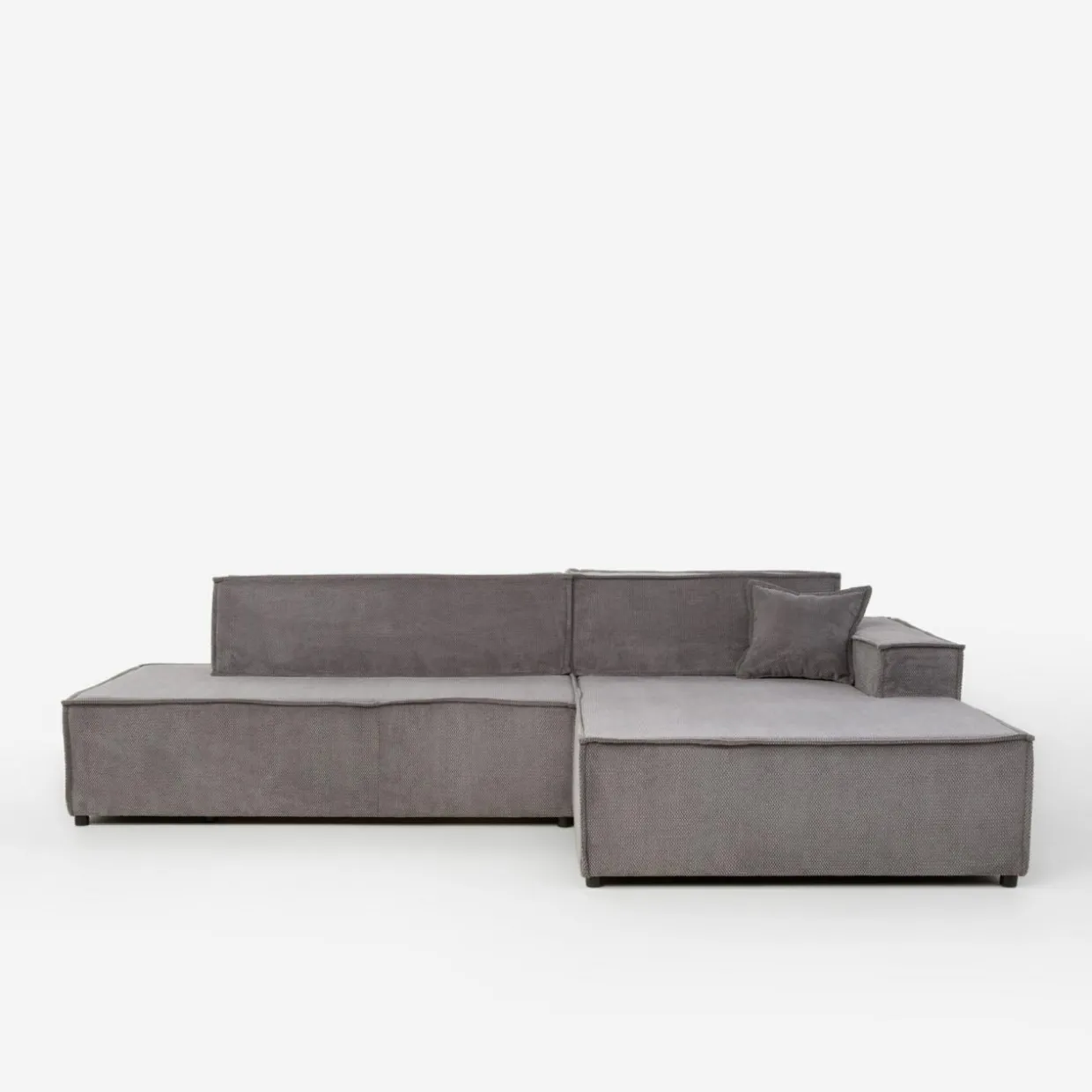 Narożnik ciemnoszary TILIA pojemnik prawy