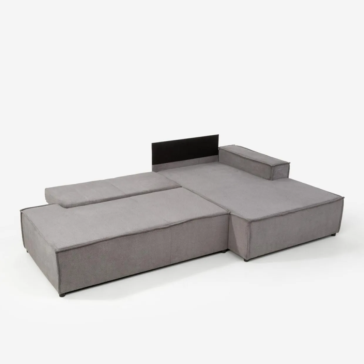 Narożnik ciemnoszary TILIA pojemnik prawy