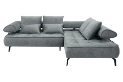 Narożnik elektrycznie rozkładany szary SELEDO L prawy