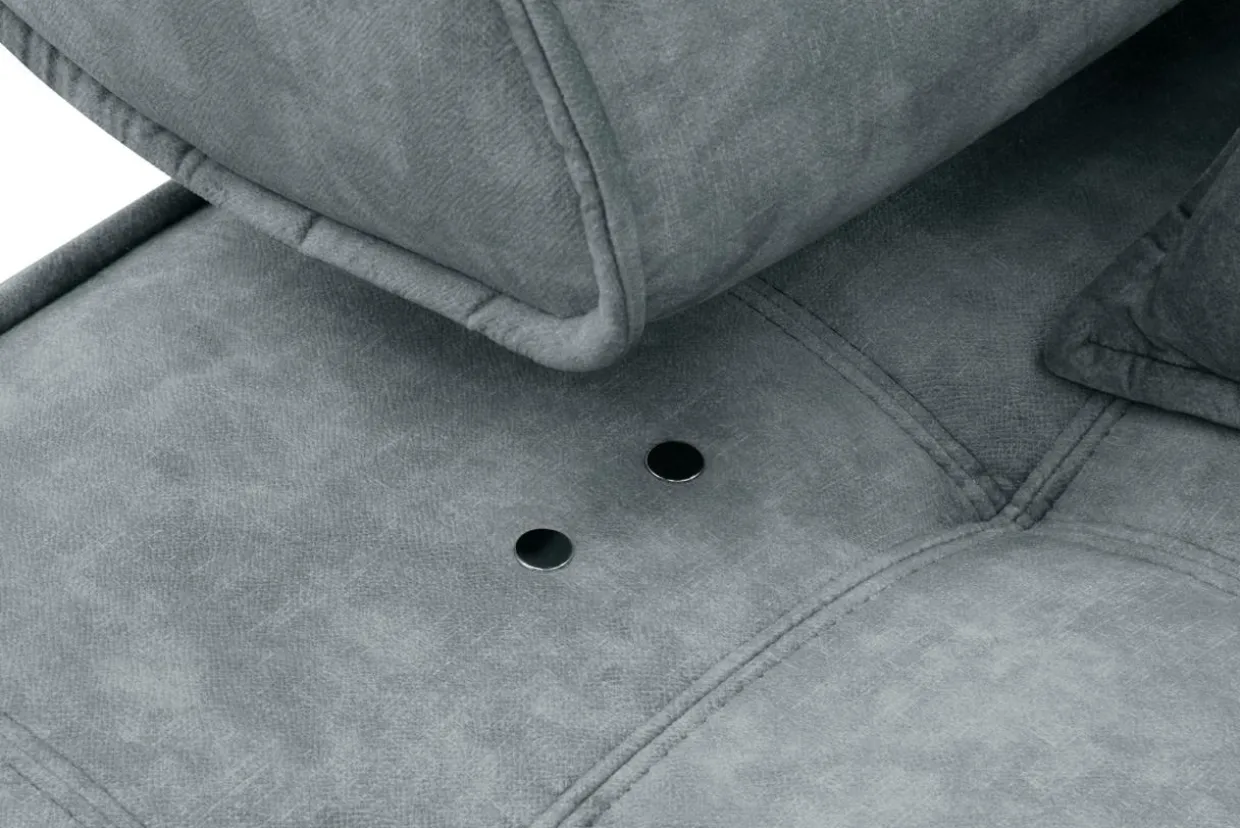 Narożnik elektrycznie rozkładany szary SELEDO L prawy