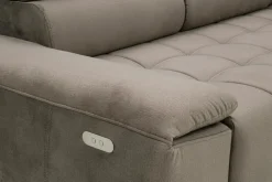 Narożnik elektrycznie rozkładany brązowy PALLADIO L prawy