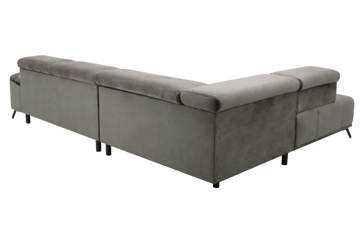 Narożnik elektrycznie rozkładany brązowy PALLADIO L lewy