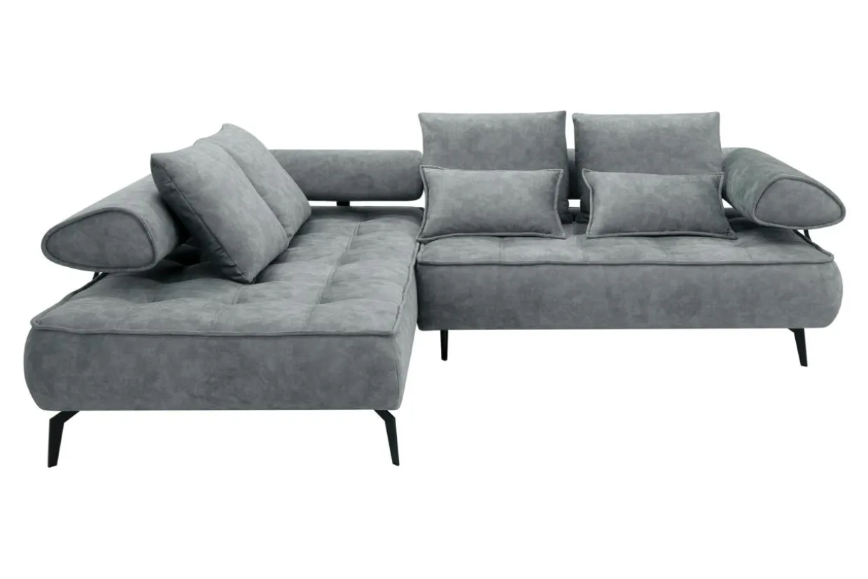 Narożnik elektrycznie rozkładany szary SELEDO L lewy