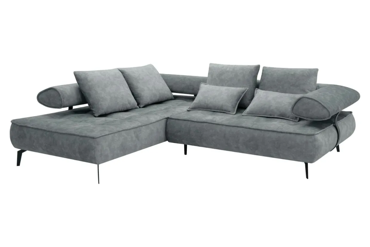 Narożnik elektrycznie rozkładany szary SELEDO L lewy