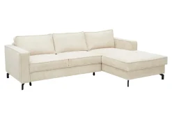 Narożnik kremowy sztruks VEGA prawy