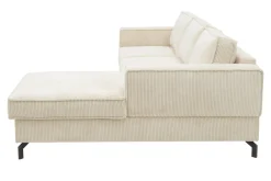 Narożnik kremowy sztruks VEGA prawy