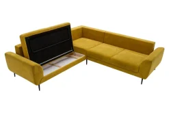 Narożnik musztardowy QUATTRO prawy