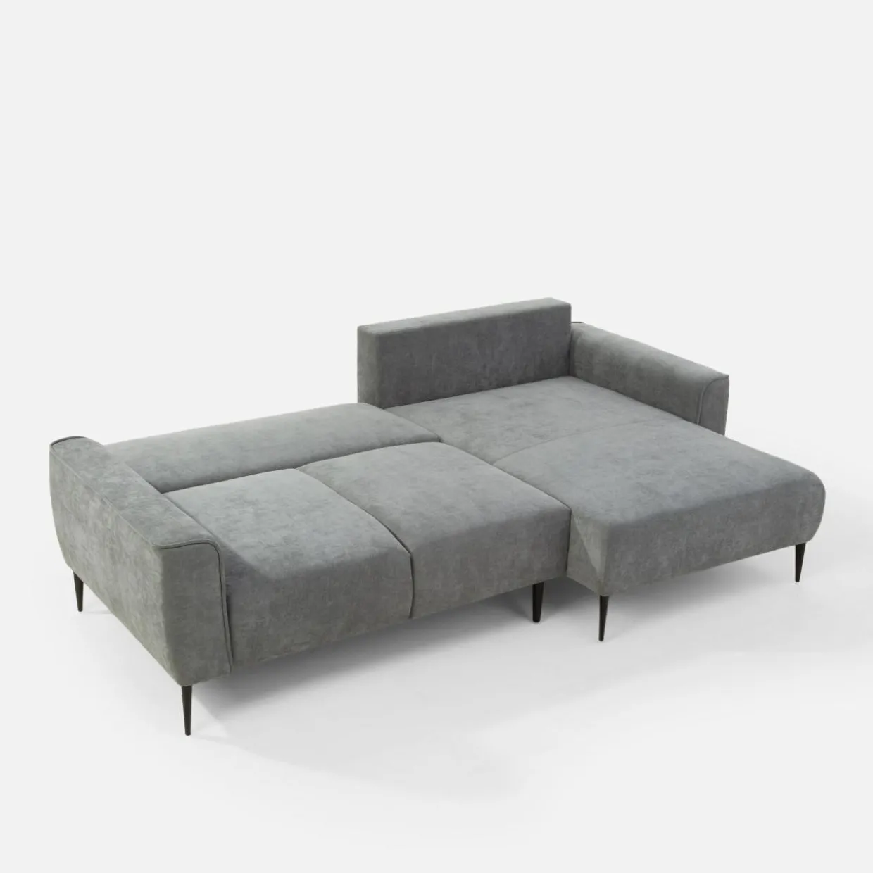 Narożnik na wysokich nóżkach rozkładany CUSTOM III prawy