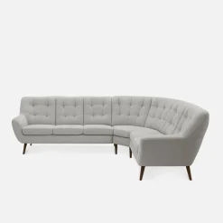 Narożnik pikowany beżowy SCANDI prawy