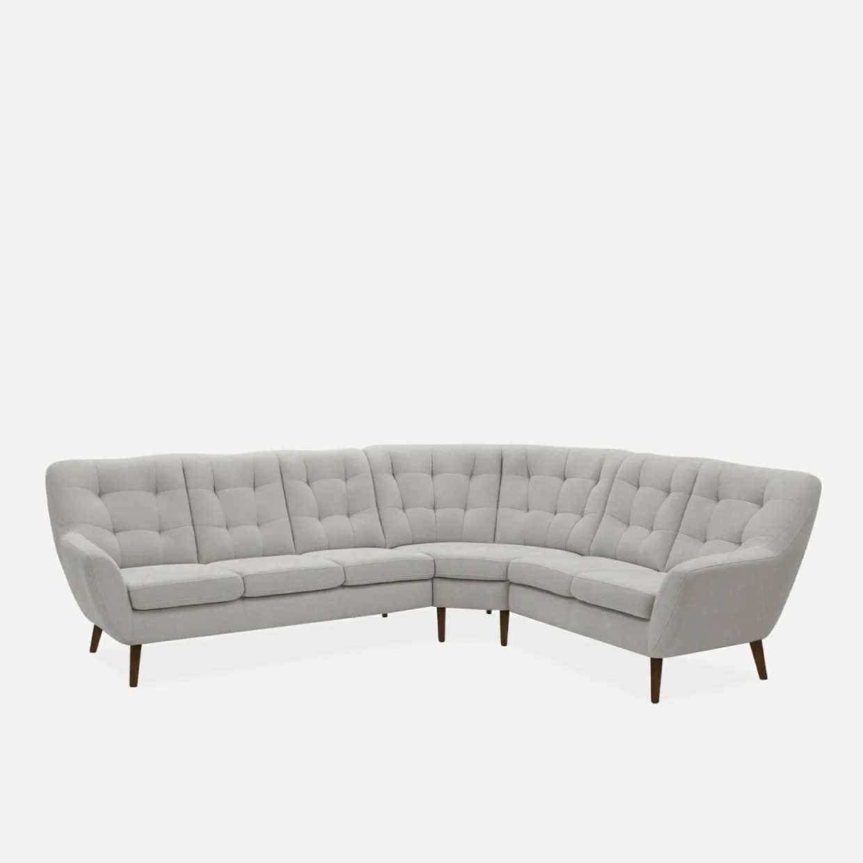 Narożnik pikowany beżowy SCANDI prawy