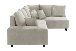 Narożnik rozkładany beżowy CALPE prawy