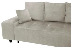 Narożnik rozkładany beżowy CALPE prawy