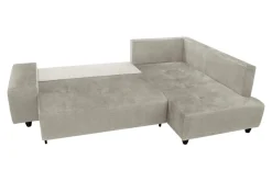 Narożnik rozkładany beżowy CALPE prawy