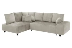 Narożnik rozkładany beżowy CALPE lewy