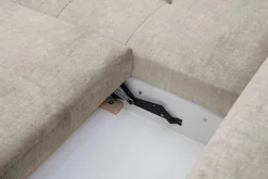 Narożnik rozkładany beżowy CALPE lewy