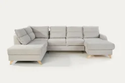 Narożnik rozkładany beżowy HAMAR prawy