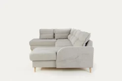 Narożnik rozkładany beżowy HAMAR prawy