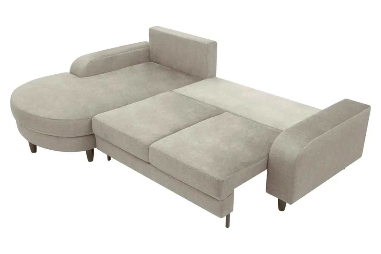 Narożnik rozkładany beżowy NAPOLI lewy