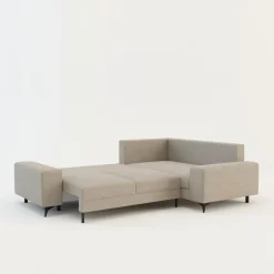 Narożnik rozkładany beżowy PIAVE prawy