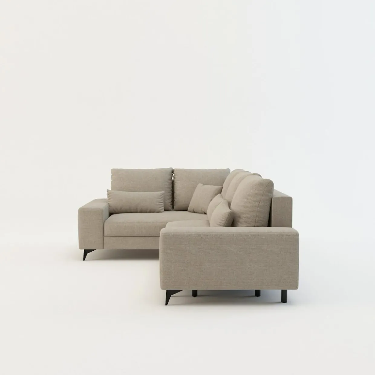 Narożnik rozkładany beżowy PIAVE lewy