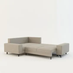 Narożnik rozkładany beżowy PIAVE lewy