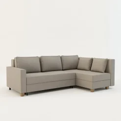 Narożnik rozkładany beżowy SPELLO prawy