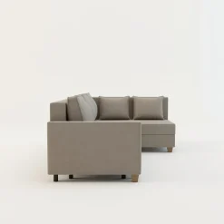 Narożnik rozkładany beżowy SPELLO prawy