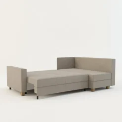 Narożnik rozkładany beżowy SPELLO prawy