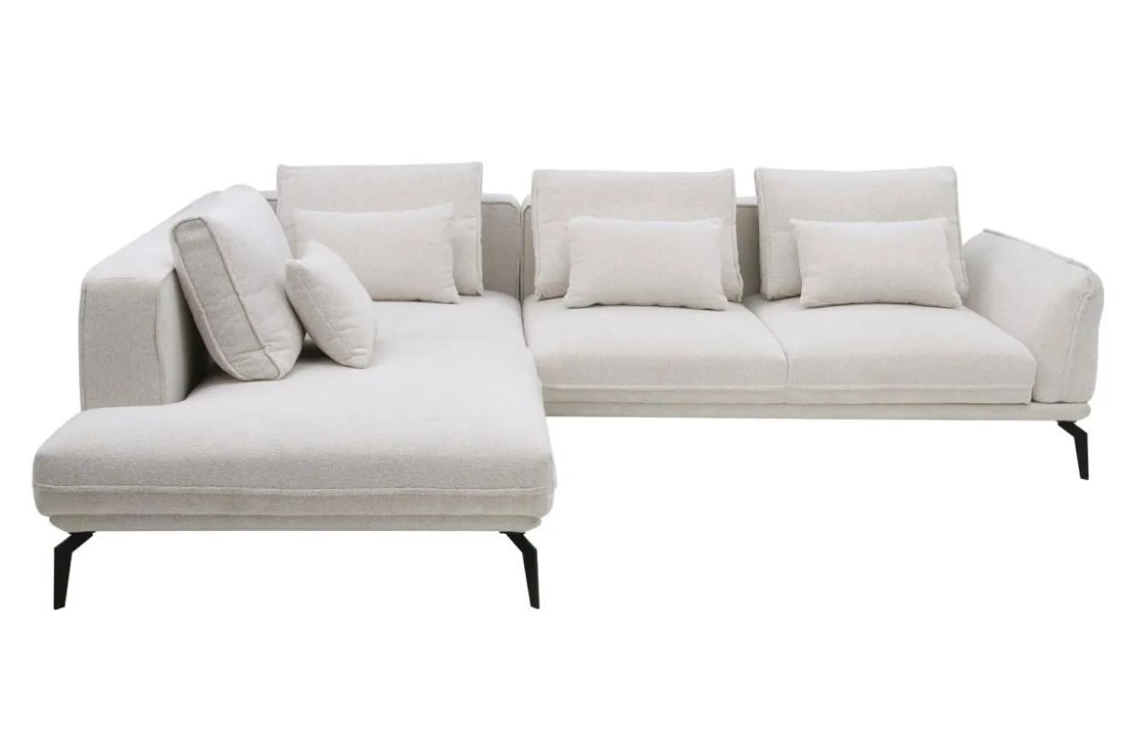 Narożnik rozkładany boucle beżowy ZURICH prawy