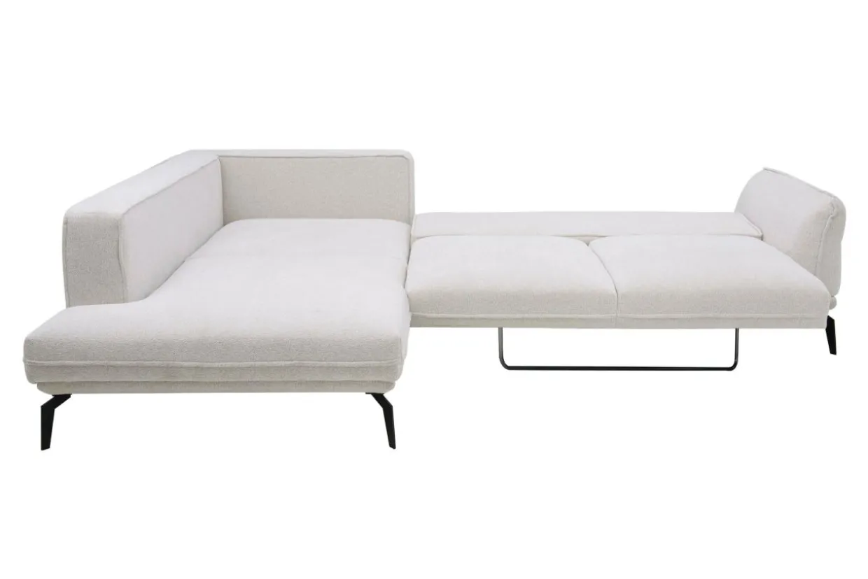 Narożnik rozkładany boucle beżowy ZURICH prawy