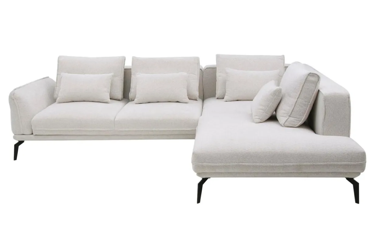 Narożnik rozkładany boucle beżowy ZURICH lewy