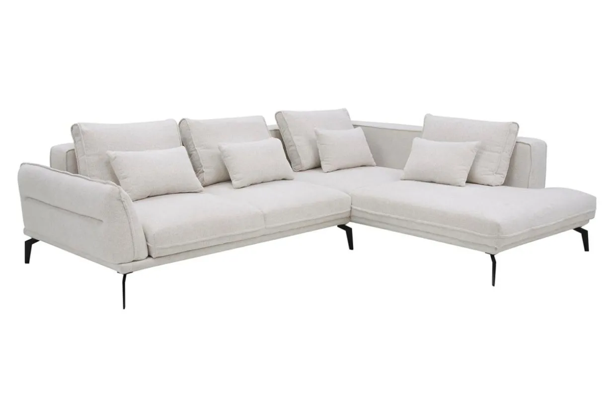 Narożnik rozkładany boucle beżowy ZURICH lewy