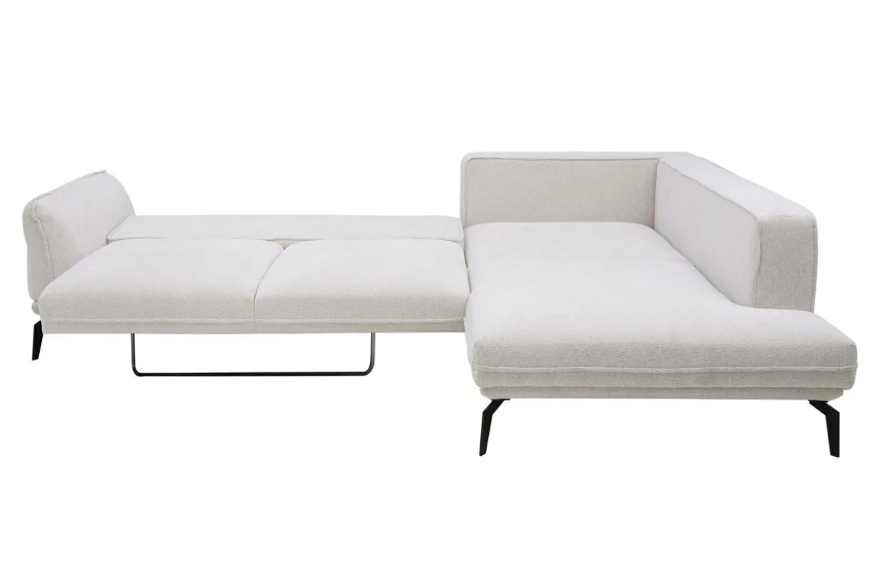 Narożnik rozkładany boucle beżowy ZURICH lewy