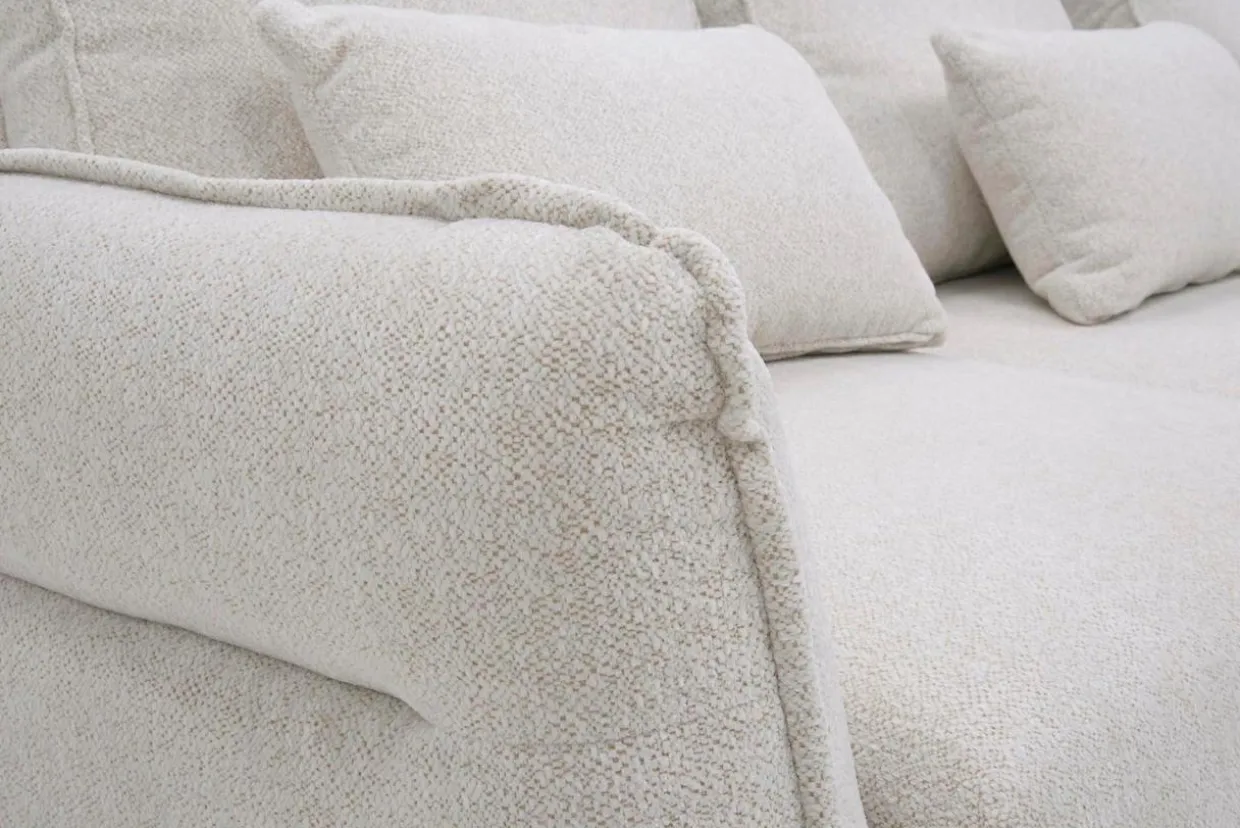 Narożnik rozkładany boucle beżowy ZURICH lewy