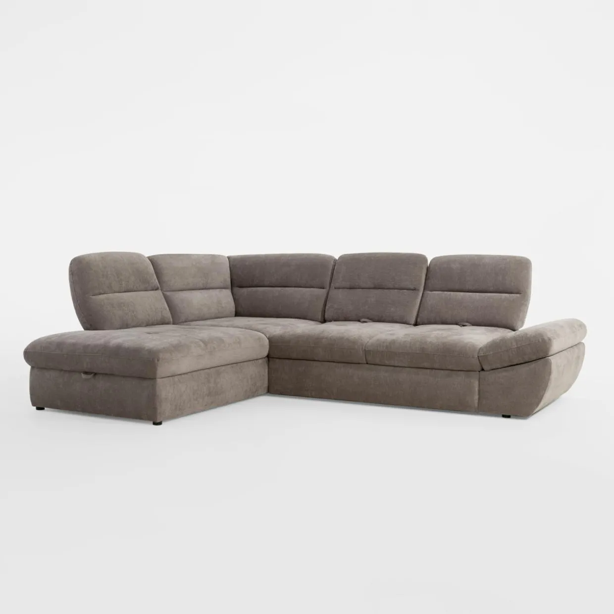 Narożnik rozkładany brązowy GALLANO L lewy