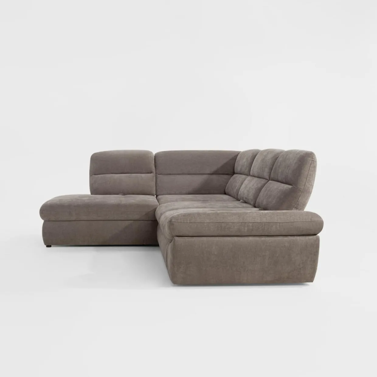 Narożnik rozkładany brązowy GALLANO L lewy