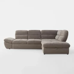 Narożnik rozkładany brązowy GALLANO L prawy