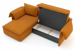 Narożnik rozkładany bursztynowy SUNNY