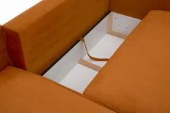 Narożnik rozkładany bursztynowy SUNNY