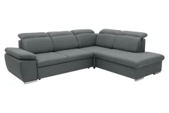 Narożnik rozkładany ciemnoszary ALDO prawy