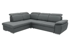 Narożnik rozkładany ciemnoszary ALDO lewy