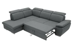 Narożnik rozkładany ciemnoszary ALDO lewy