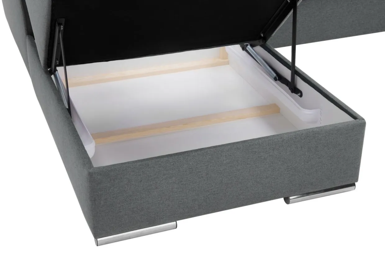 Narożnik rozkładany ciemnoszary ALDO lewy