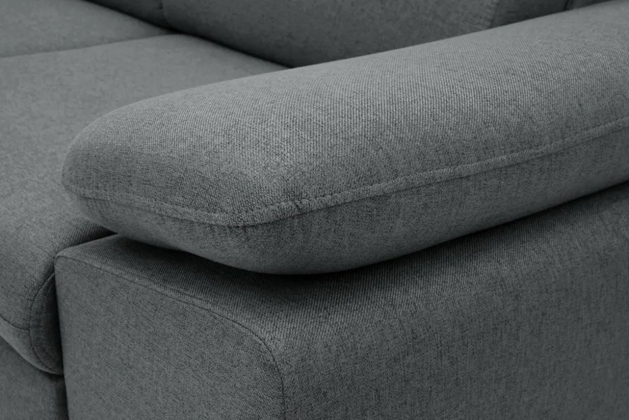 Narożnik rozkładany ciemnoszary ALDO lewy