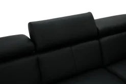 Narożnik rozkładany czarny TOWN prawy